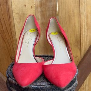Red Pointed Toe Pumps